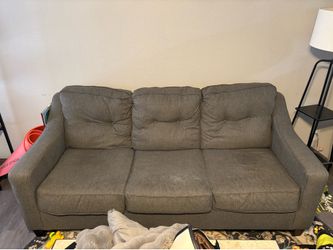 Grey 3-Seater Fabric Couch