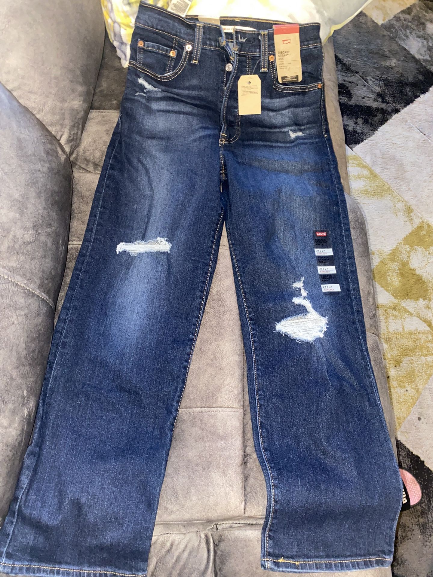 Levis jeans ribcage straight ankle
