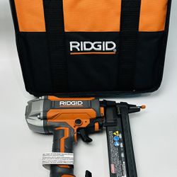 RIDGID R150FSF3 18-Gauge 1-1/2 in. Finish Stapler Nail Gun W/ Tool Bag