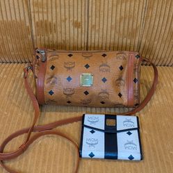 MCM VISETOS BARREL BAG & MCM WALLET 