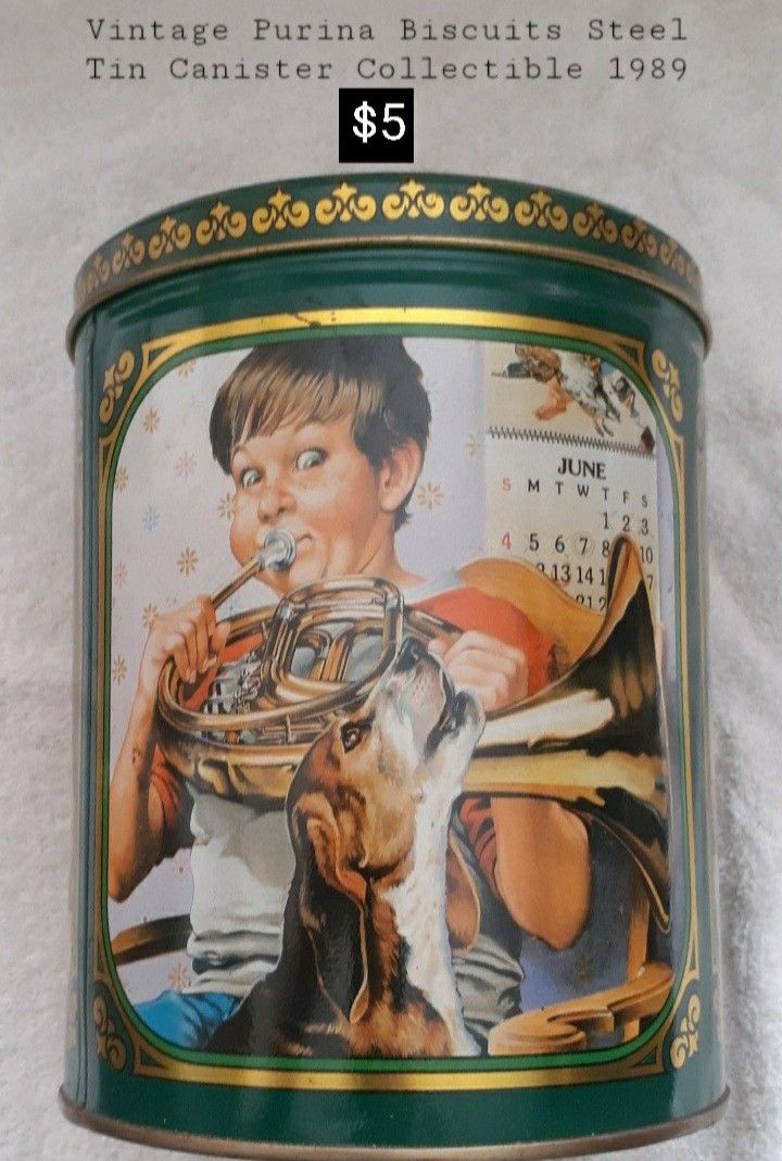 Vintage advertising Cans