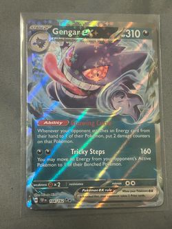 Gengar ex Temporal Forces Scarlet and Violet Pokemon card