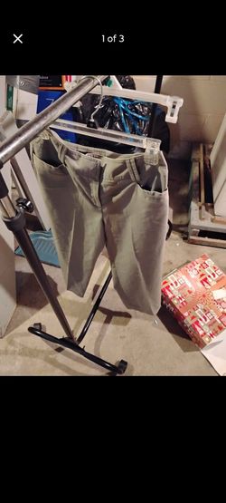 Khaki Chino Pants Larry Levine Stretch