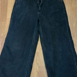 Forever 21 Black Baggy Jeans