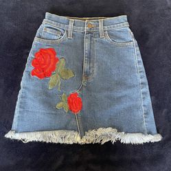Denim Mini Skirt