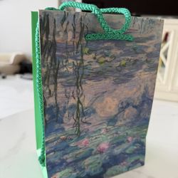 Paper Bag Claude Monet 6,5x9x4 Inches