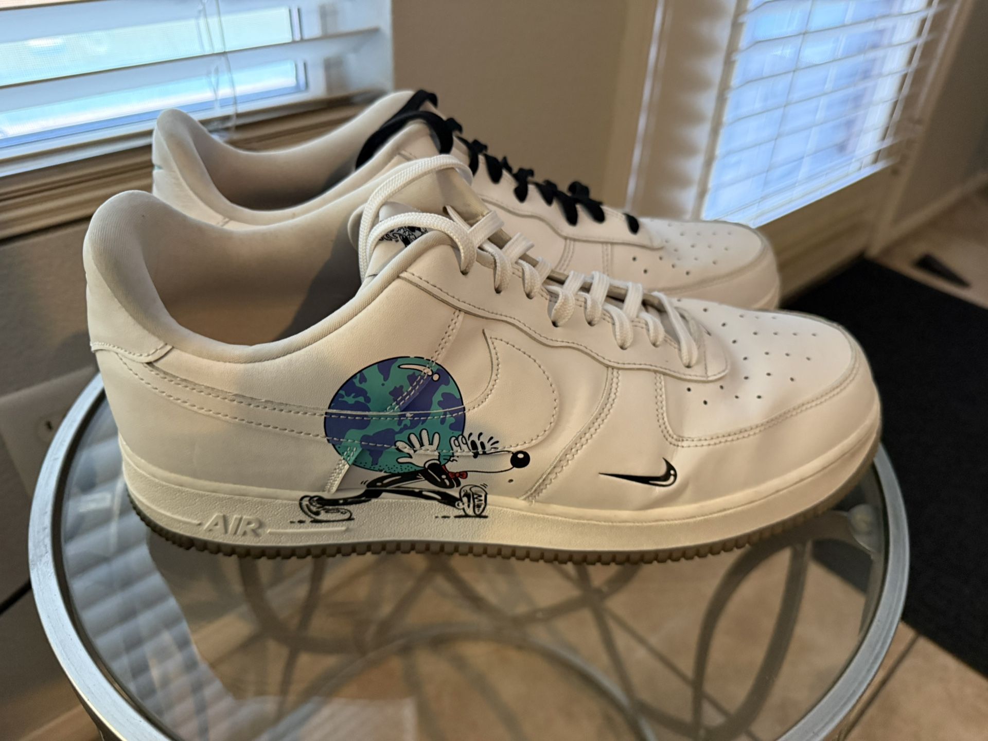 Size 15 Used Nike “Earth Day” Air Force 1’s shoes