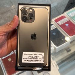 Apple iPhone 13 Pro Max  128GB Black Unlocked for All Carrier With AT&T Like Cricket and Gen Mobile Like Brand New in Box 🎁  