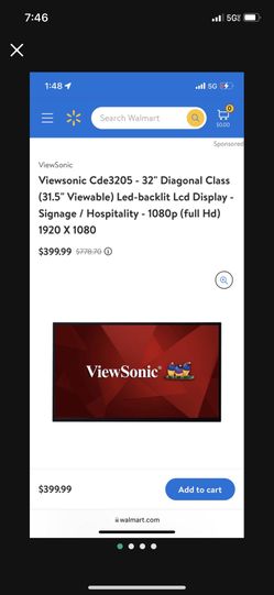 View sonic Screen 32” 