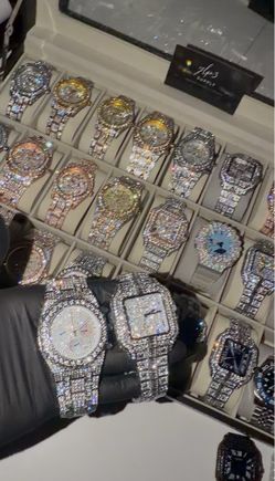 VVS Iced Out Luxury Designer ‘Moissanite Style’ Automatic Stainless Steel Watches