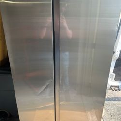 Samsung 36-inch side-by-side refrigerator.