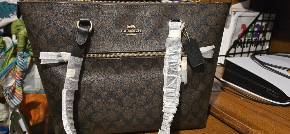 Coach Zip Top Tote