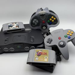 Nintendo 64 Console Controllers Zelda Ocarina Of Time All Star Baseball 99