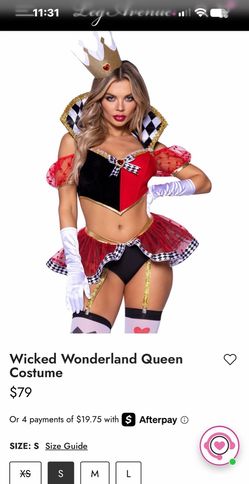 READ DESCRIPTION-Leg Avenue Wicked Wonderland Queen