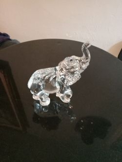 7 inch Waterford crystal elephant.Figure marine excellent condition .