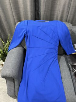 Never Worn Calvin Klein Pleated Sheath Dress 3/4 Sleeve