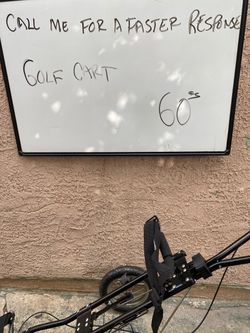 Black Push Golf Cart