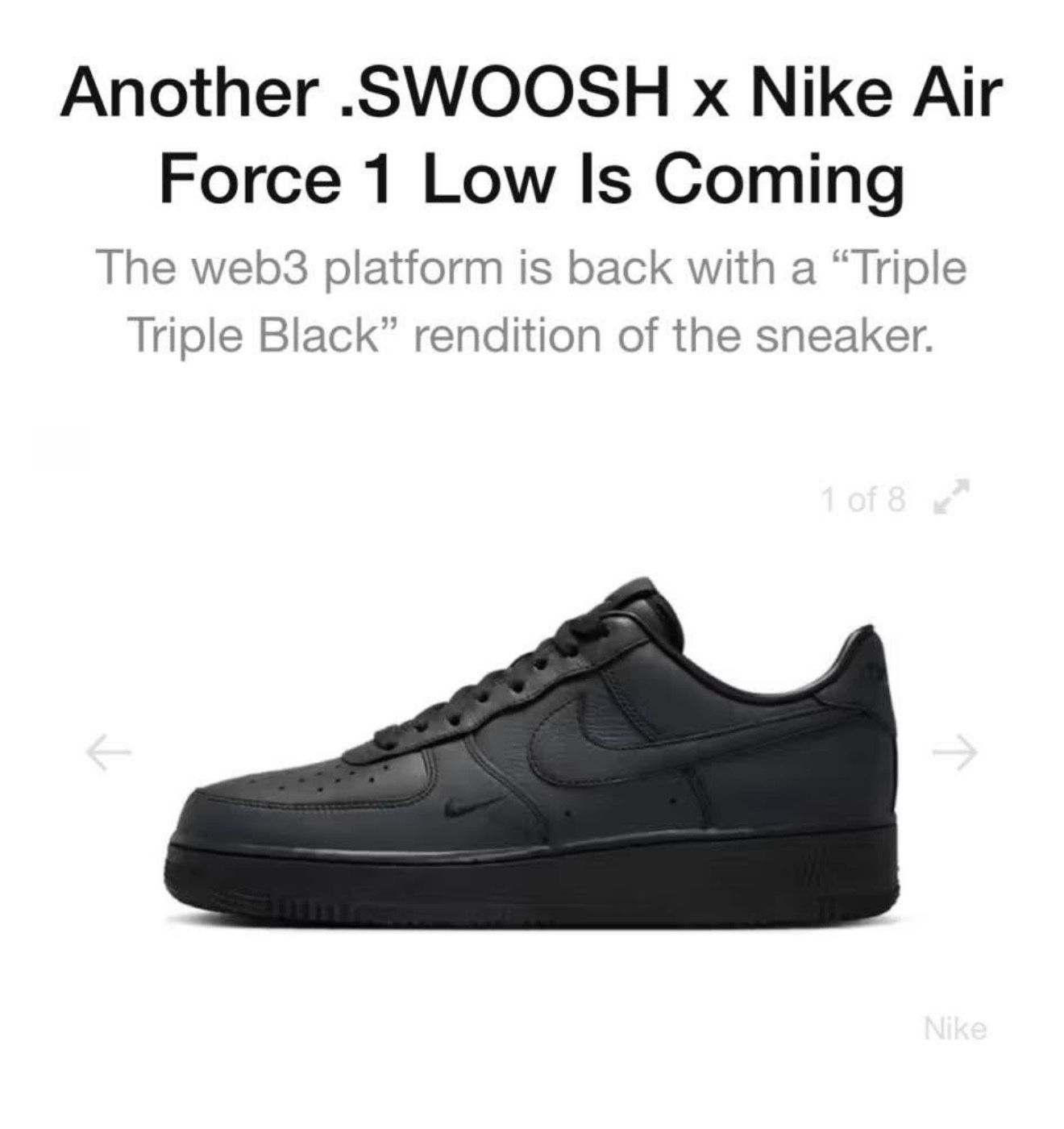 Nike Swoosh Af1