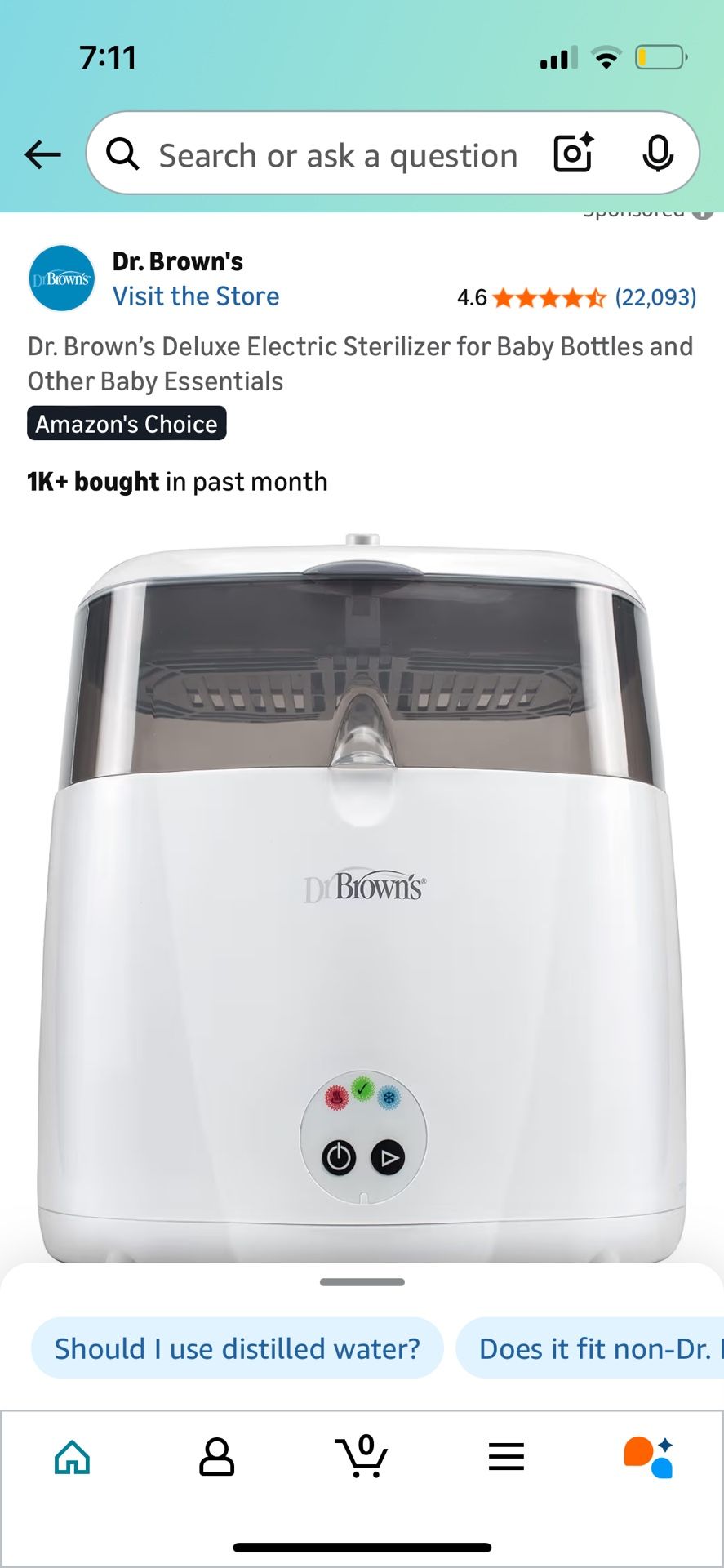 Dr. Brown’s Deluxe Electric Sterilizer