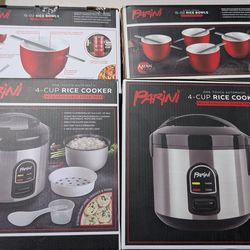 Rice cooker and bowls