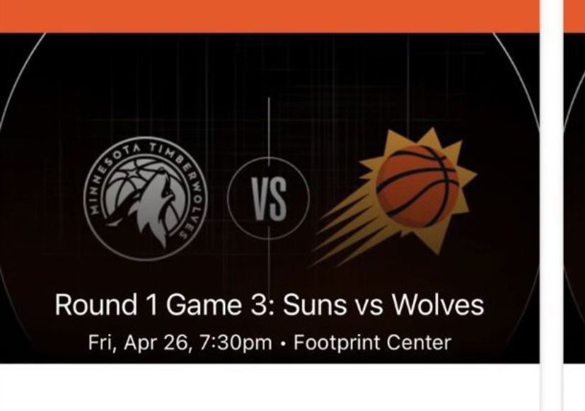 Round 1 Game 3: Suns vs Wolves