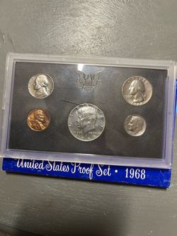 1968 proof set ***DIME is missing the S mint mark***