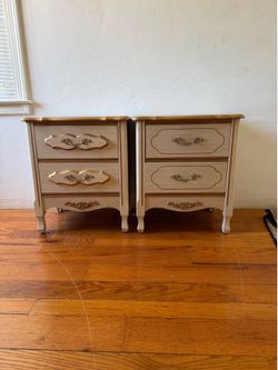 Vintage French Provincial Nightstands – Matching Pair