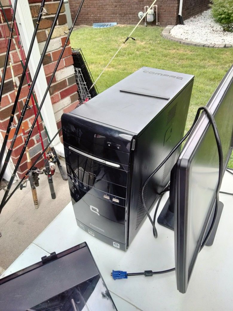 Desktop Computer And Monitor
