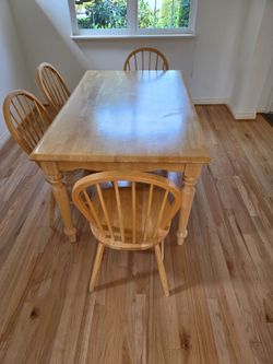 Wood Table and chairs