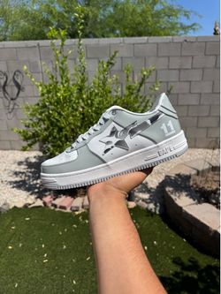 Bapesta Grey and white camo (Read Description)
