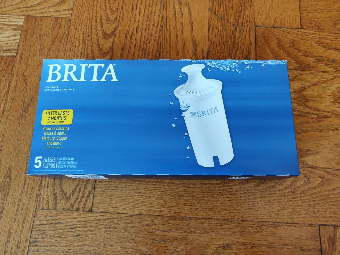 Brita 5 Pack Replacement Water Filters