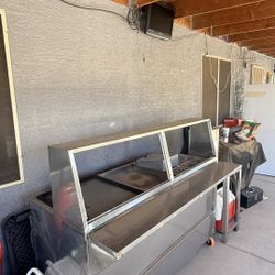 Carrito/estacion De Preparacion Para Tacos/hot Dogs 