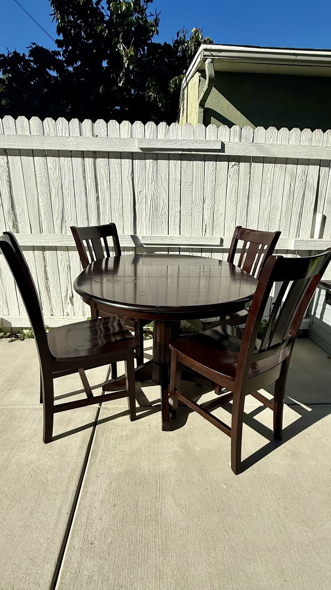 Table and 4 Chairs