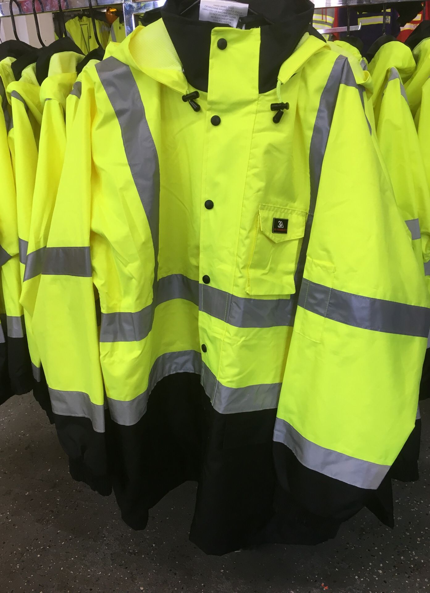 Lightweight waterproof high Visibility jacket