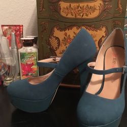 Just Fab Suede Platform Stilettos