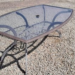 Patio Table 75L X 45W X 28H Inches 