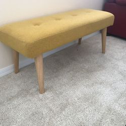 Beautiful Yellow Bench In Excellent Condition FREE Local Same Day Delivery 🚚 