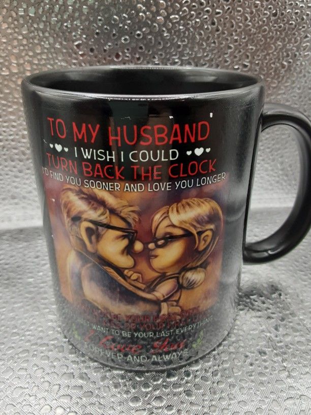 To My Husband Mug With the Characters From Up. 4 Inches Tall.
