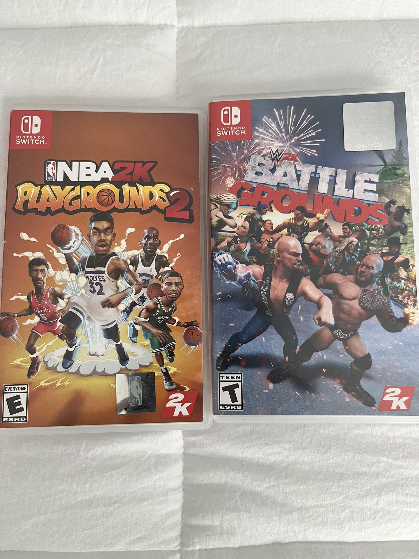 2 Nintendo Switch Games Both For $15 Basketball And WWE Wrestling 