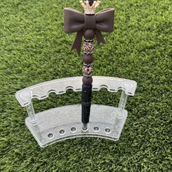 HOMEMADE OFFICE PENS LEOPARD PRINT BOW AND CROWN