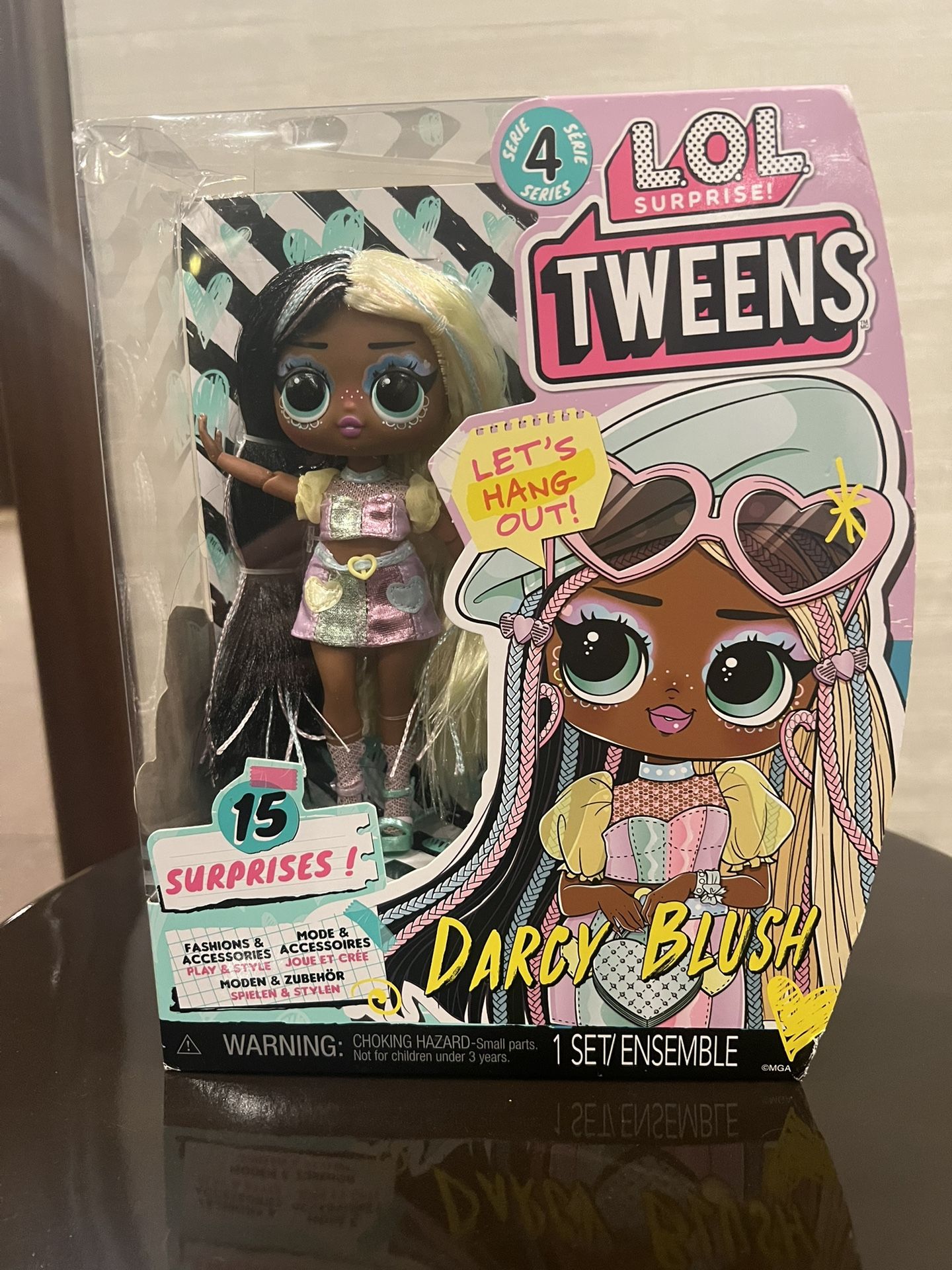 LOL Surprise Tweens Darcy Blush Series 4 Fashion Doll With Accessories And Stand