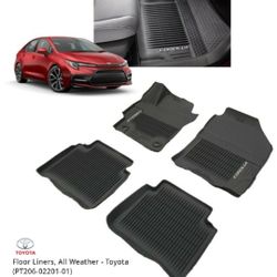 Toyota Corolla 2020 - 2025 OEM All-Weather Floor Liners PT(contact info removed)1-01
