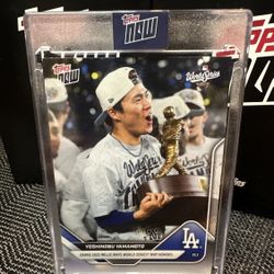 2025 Topps Now Encased #926 Yoshinobu Yamamoto World Series MVP Card Dodgers