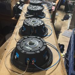 4 8” Hi Fonics Brutus’s In Ported Custom Made Box  Read Description 