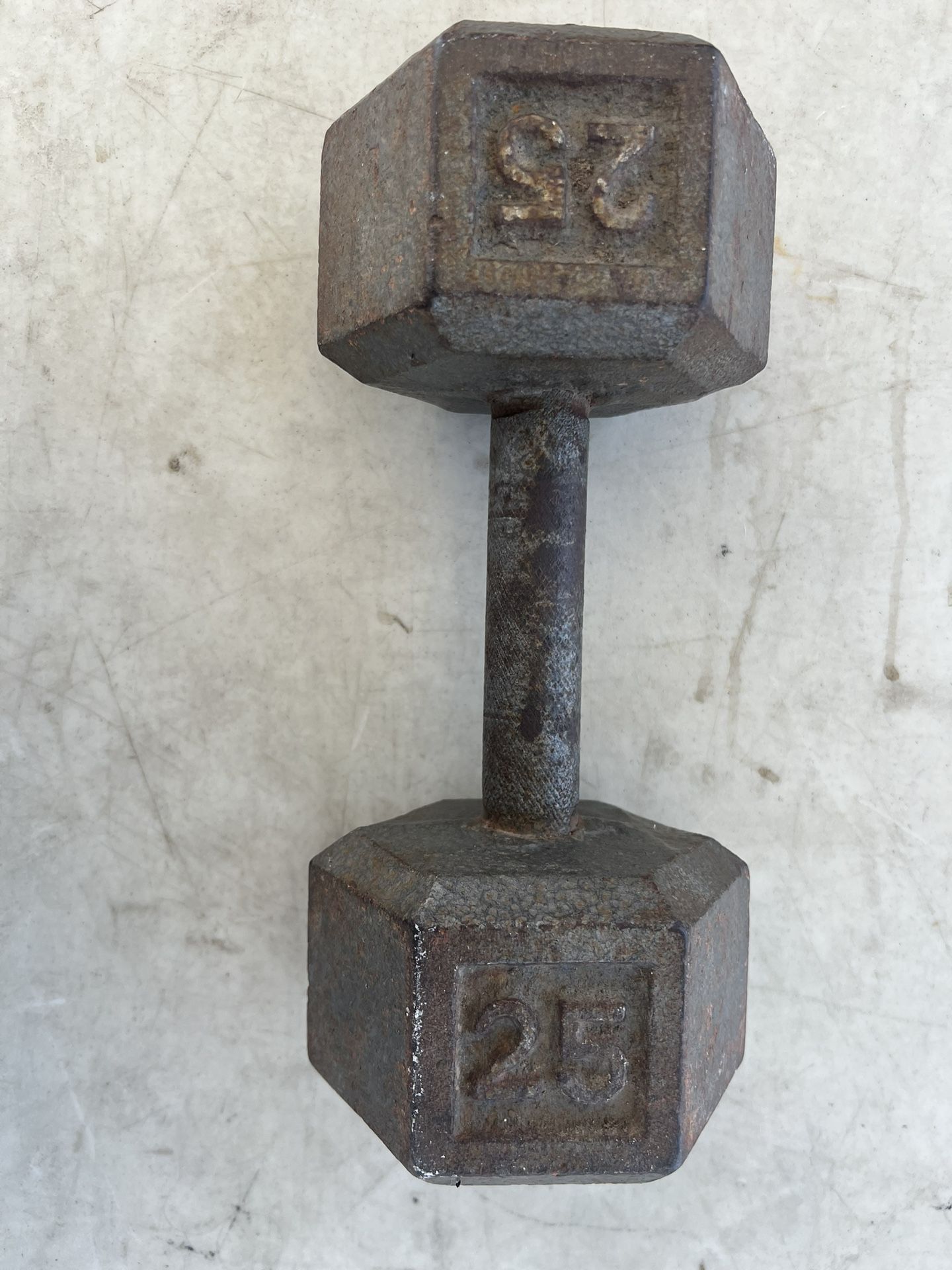 Cast Iron 25lbs Dumbbell