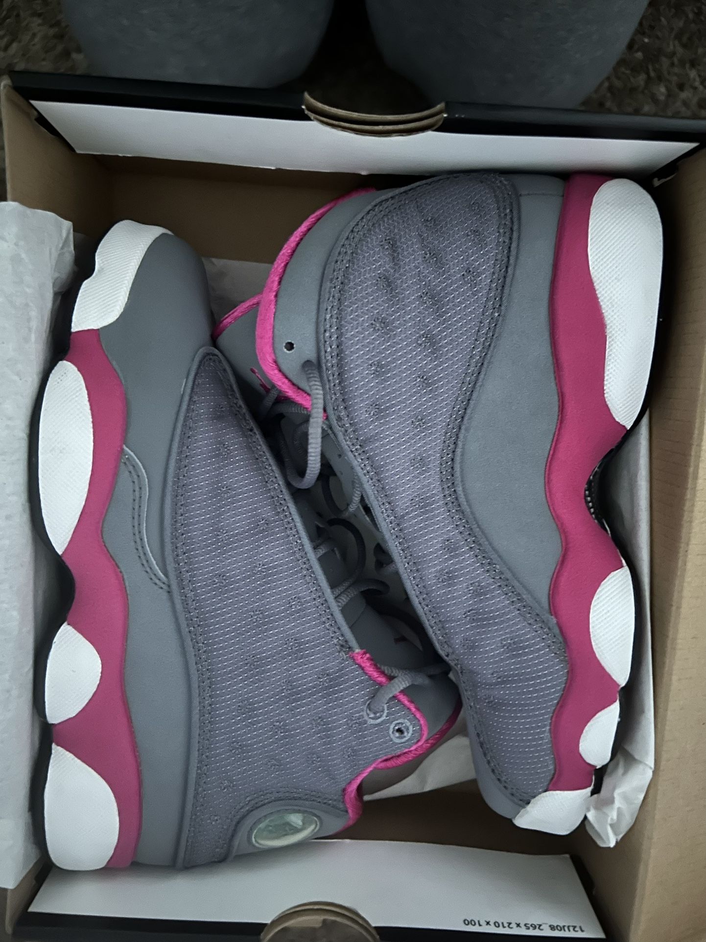 Jordan Cool Grey Fusion Pink 13s