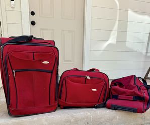 Samsonite 3-Piece Luggage Set – Red