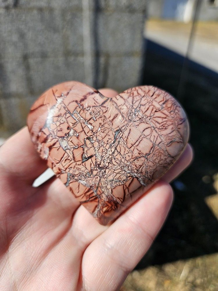 Mookaite Jasper Crystal Heart