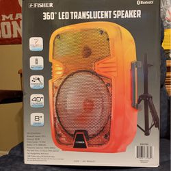 360 LED Translucent Speaker Bluetooth 