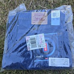 vintage 36 x 34  Levis 550 Blue Relaxed Fit Jeans red tab 90s  NWT rare sealed 